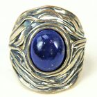 QVC Ring Jewelry .995 Sterling Silver/Blue Quartz Israel Size 8