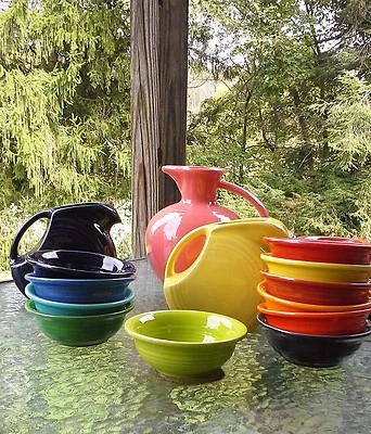 FIESTAWARE FIESTA 9 oz SALSA BERRY ice cream DESSERT BOWL lemongrass NEW