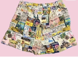 Disneyland Eras Shorts Disney 100 All Over Print Pockets Girls 9/10 Youth - Picture 1 of 7