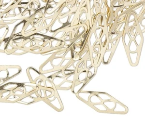 Plaque, Ten 14KT Gold Filled 11x4x0.25mm Plaque Link Connectors - Picture 1 of 3