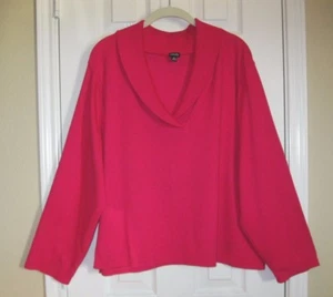 RAFAELLA WOMAN Gorgeous Pink Cotton Knit Sweater ~ SZ 3X 24W ~ A great find! - Picture 1 of 6