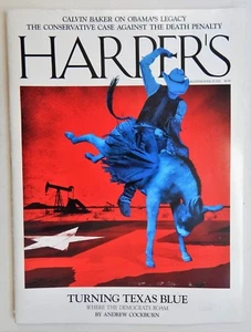 Harper's Magazine March 2017 Turning Texas Blue Democrats Cowboy bronco oil well - Picture 1 of 2