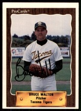 1990 ProCards Bruce Walton IP Signed Auto Tacoma Tigers #91