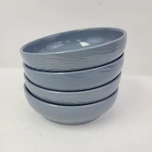 Temp-tations Bowls Woodland Set of  4 - Slate Blue  -  NEW - Picture 1 of 5