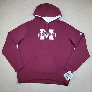 Mississippi State Bulldogs Hoodie Mens 2XL Maroon Pullover Stadium Athletics NEW - Picture 1 of 11