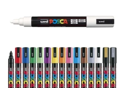 PENNARELLO INDELEBILE UNIPOSCA PC 5M PENNARELLO A VERNICE PAINT MARKER
