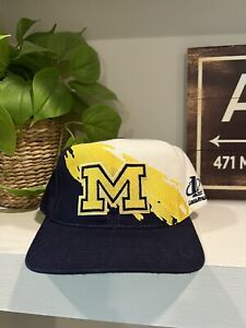 Vintage Michigan Wolverines Logo 7 Splash Snapback Hat