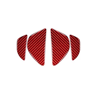 Red Carbon Fiber Interior Door Handle Bowl Cover 4Pcs For Volvo S60 V60 2010-17 - Picture 1 of 7