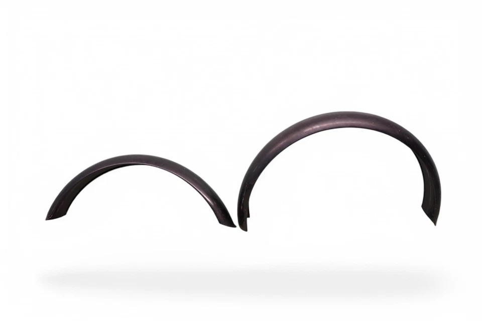 Guardabarros delantero y trasero NOS Wassel Hecho en Inglaterra Nuevo Negro *RG2 Foto 1 de 4