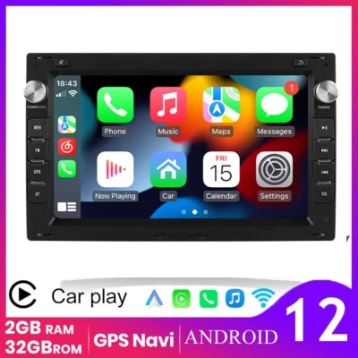 7"For VW Golf MK5 MK6 Jetta Passat Apple CarPlay Radio Android 13 Car GPS Stereo - Image 1 of 4