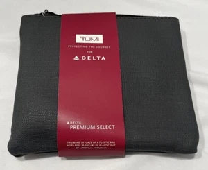 TUMI for Delta 2019 Amenity Kit Small Case Zippered Soft Travel Toiletry Bag - Picture 1 of 10