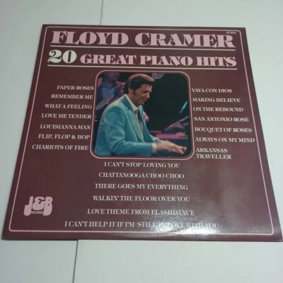 Floyd Cramer 20 Great Piano Hits 1985 Lp Vinyl Record Album - Image 1 of 4