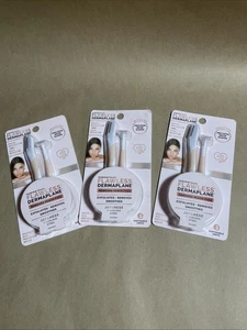 3 Pack! Dermaplane Facial Exfoliator & Hair Remover With Precision Brow Shaper - Picture 1 of 4