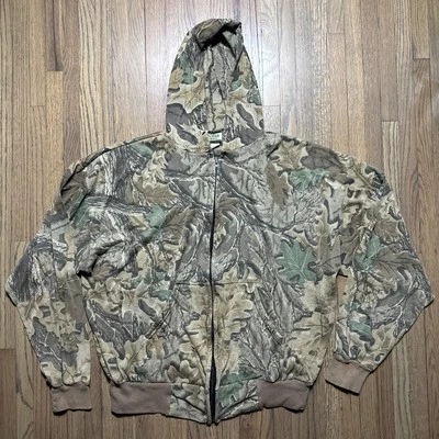 VINTAGE Ozark Trail Jacket Youth Size 2XL Brown Camo Realtree Full Zip Made USA - Image 1 of 4