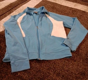 Nike Blue And White Full Zip Up Size Medium Women's - Bild 1 von 2