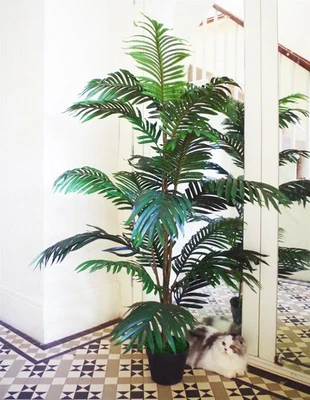 140cm Large Bushy Artificial Palm Tree - Image 1 of 4