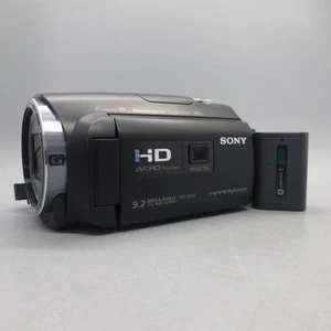 Sony Handycam HDR-PJ620E 9.2MP Handheld HD Projector Camcorder Black Tested - Picture 1 of 8