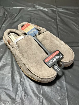 Тапочки мужские Dearfoams 13-14 бежевый гель настоянный памяти пены новый с ярлыками - Изображение 1 из 4