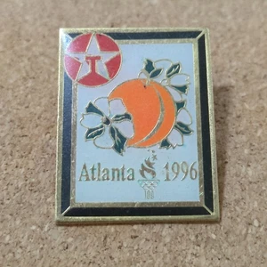 Atlanta Georgia 1996 Juegos Olímpicos de Verano Texaco Melocotón Solapa Prendedor Trasero - Imagen 1 de 3