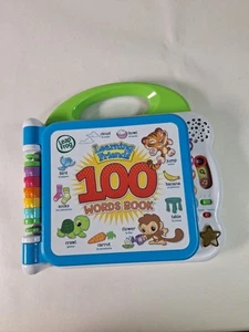 Leap Frog.  Learning Friends-100 Words Book. English and Spanish. Works Great. - Picture 1 of 6