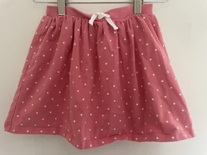 Carter's Kids Girls Cotton Blend Pull On Adjustable Waist Polka Dot Skort Pink 6 - Picture 1 of 5