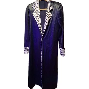 Ladies Long Sleeve Maxi Dress Animal Print Black No Tags - Picture 1 of 4