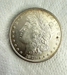 1879 O Morgan Dollar AU About Uncirculated Beautiful Coin Silver - Picture 1 of 2
