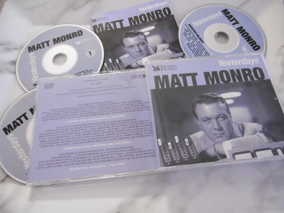 MATT MONRO 3 CD BOX READERS DIGEST BORN FREE FROM RUSSIA WITH LOVE WALK AWAY - Image 1 of 1