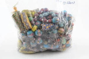 710g Antique Glass Necklaces for Restoration / Repurposing Uranium Millefiori - Picture 1 of 6