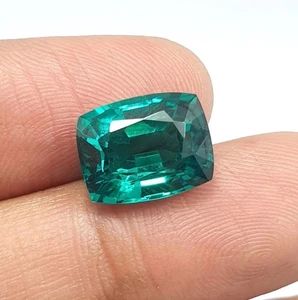 Paraiba Sapphire Cushion Cut 8-10 Ct Natural VVS Loose EGL Certified Gemstone - Picture 1 of 6