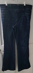 Spanx Schlagjeans Spanxwear Damen Größe 1X dunkle Waschung Pull-On Stretch formend - Bild 1 von 5