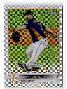 2022 Topps Chrome Justin Verlander #87 X-Fractor Houston Astros - Picture 1 of 2