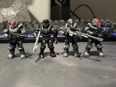 Spartan Orbital Hunter Locke GUNGNIR Sniper Lot Halo Mega Construx Figure Black - Image 1 of 3