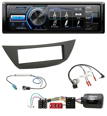 JVC Bluetooth Lenkrad USB DAB Autoradio für Renault Laguna III 2008-2013 - Bild 1 von 4