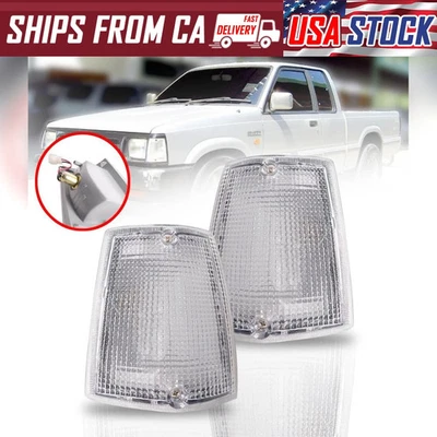 Par de luces de señal de giro para Mazda Magnum B2000 B2200 B2600 1985-1998 Foto 1 de 4