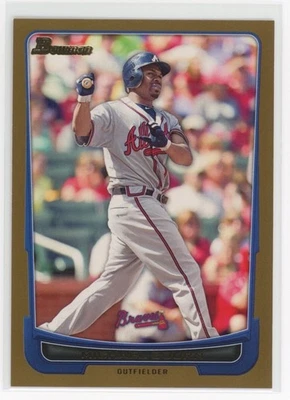 2012 Bowman #44 Michael Bourn Gold Atlanta Braves - Image 1 of 2