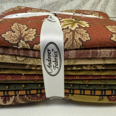 Cotton Fabric Fat Quarter Bundle Andover 10 Pieces Floral/Abstract Pattern - Image 1 of 4