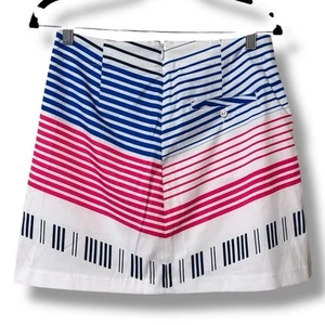 Lady Hagen Skort Donna 2 Tasche Tennis Golf Elasticizzate Sportive Righe Blu - Foto 1 di 14