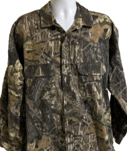 Mossy Oak Hemd Herren 2XL Camouflage Button Down Langarm Jagd Outdoor Wald - Bild 1 von 14