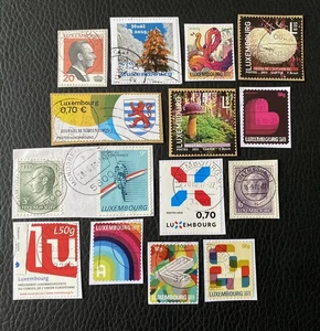 Lot de 15 timbres du Luxembourg année diverses - Sur Frag. Stamps E63 - Imagen 1 de 1