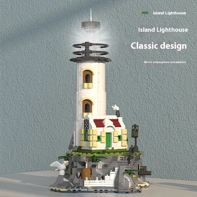 MOC-13045 Island Ocean Lighthouse Cove 1092 pieces with Hidden Golden Chest - Image 1 of 4
