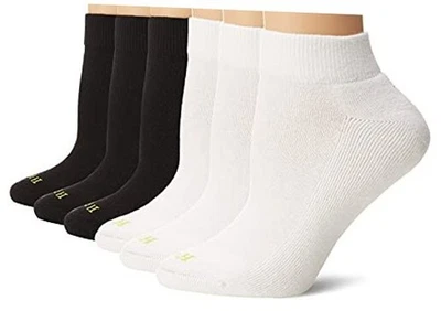  Pack de 6 cuartos de mujer con cojín talla única negro/multi Foto 1 de 4