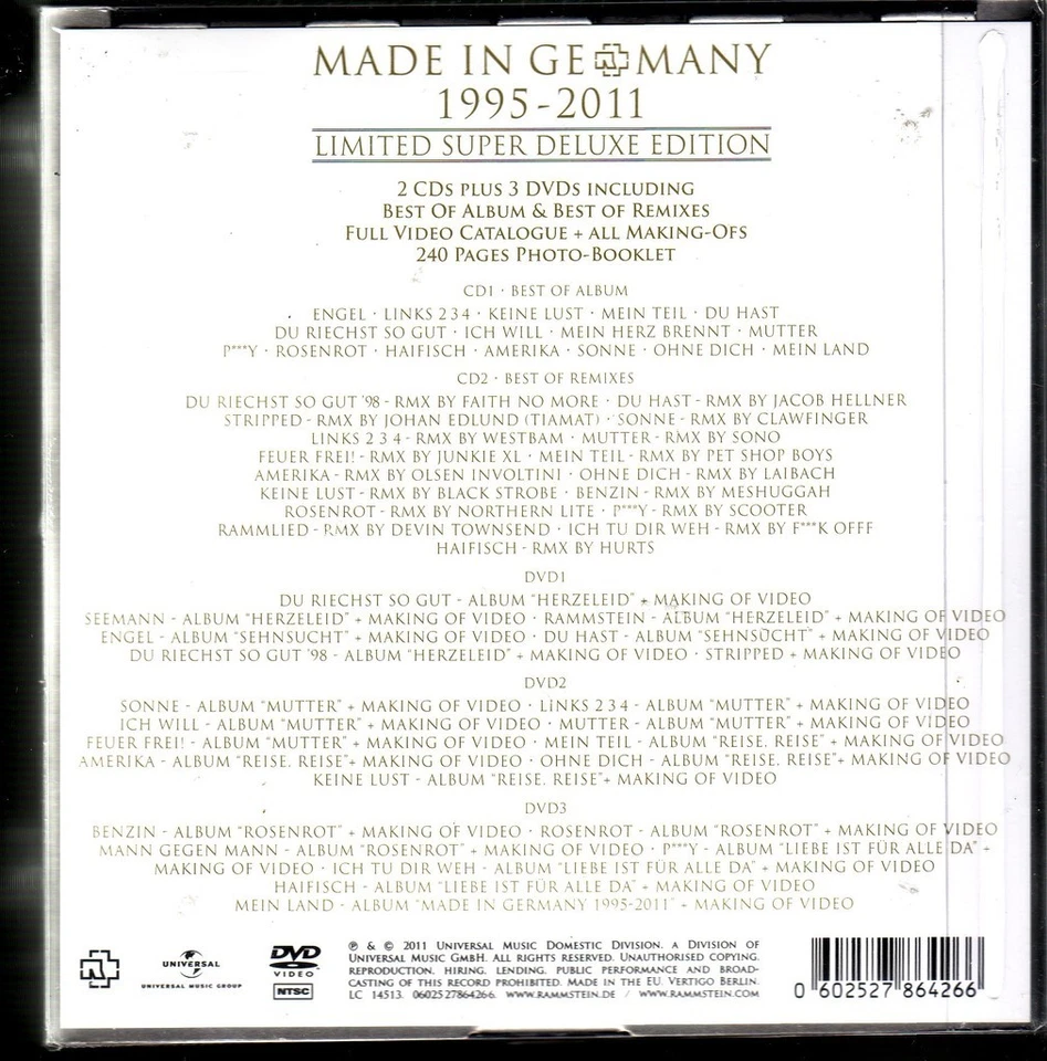 RAMMSTEIN "Made in Germany" Limited Super Deluxe Edition Box ss - Bild 1 von 1