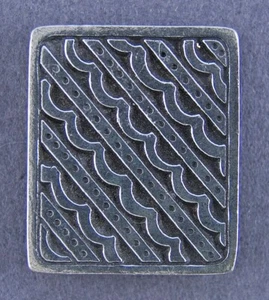 PEWTER CLOTHING BUTTON - AFRICAN WATER - SET OF 2 - Picture 1 of 1