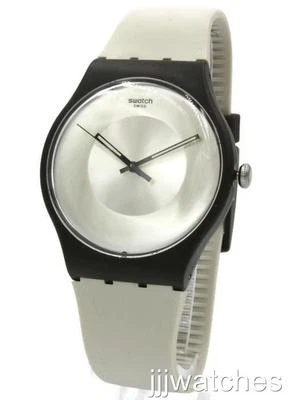 New Swatch Avenida Pale Beige Silicone Watch 43mm SUOC104 $85 - Image 1 of 4