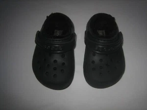Zuecos niños cocodrilos forrados duelo confort talla c6 negros - Imagen 1 de 5