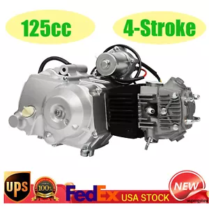 125CC 4 Stroke Semi Auto Engine Motor 3 Speed For Pit ATV Quad Bike Go Kart - Bild 1 von 17