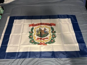 Bundesstaat West Virginia Premium Qualität Flagge 3'x5' Banner mit Ösen - Bild 1 von 1
