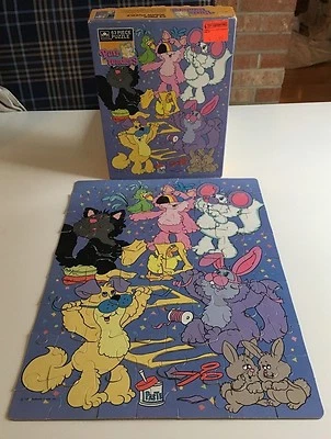 Purr-Tenders Complete Vintage Cartoon Puzzle In Box 1987 Hallmark Cats Kittens  - Image 1 of 2