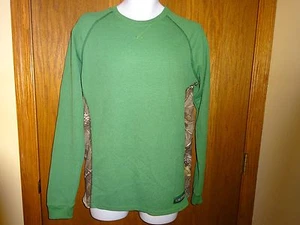 NEW MEN'S REALTREE GREEN THERMAL HUNTING SHIRT SIZE M - Picture 1 of 4